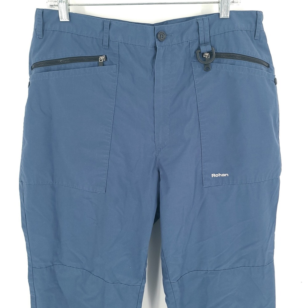 Rohan Pants Mens 38 Navy Blue Bags Cargo Pockets Airlight Trousers Hiking